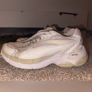 Puma Nitro Tevaris White Leather Sneakers Women Size 7